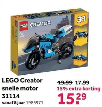 Lego creator snelle motor 31114