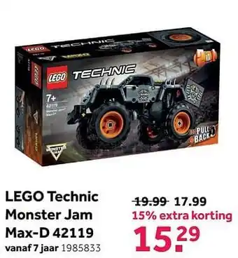 Lego technic monster jam max-d 42119
