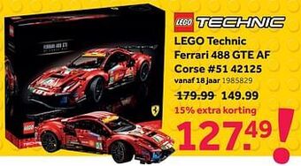 Lego technic ferrari 488 gte af corse #51 42125