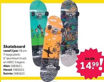 Skateboard alien