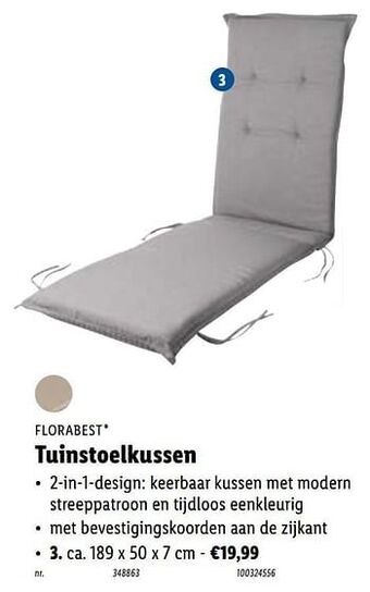 Tuinstoelkussen