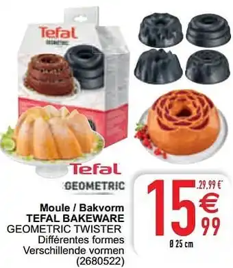 Moule - bakvorm tefal bakeware geometric twister 25cm