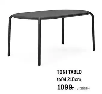 Freetime TONI TABLO tafel aanbieding