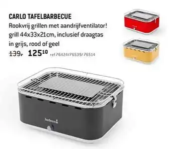 Freetime Barbecook carlo tafelbarbecue aanbieding