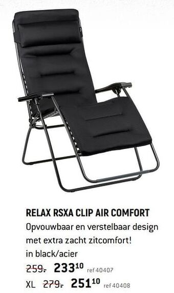 Freetime Relax rsxa clip air comfort aanbieding
