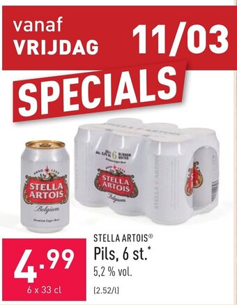Stella Artois Pils, 6 st.