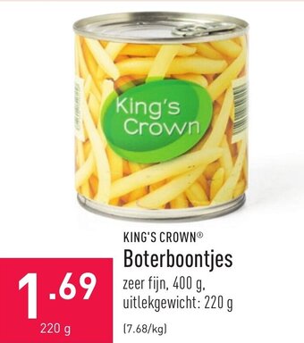 ALDI King's Crown Boterboontjes aanbieding