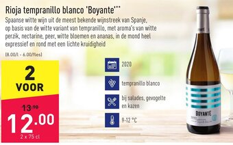 ALDI Rioja tempranillo blanco Boyante aanbieding