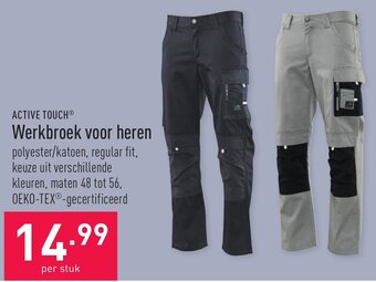ALDI Active Touch Werkbroek voor heren aanbieding