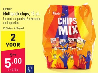 ALDI Pirato Multipacks chips, 15 st. aanbieding