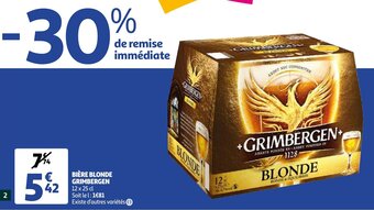 Auchan Biere Blonde Grimbergen aanbieding