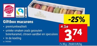 Lidl Giftbox macarons aanbieding