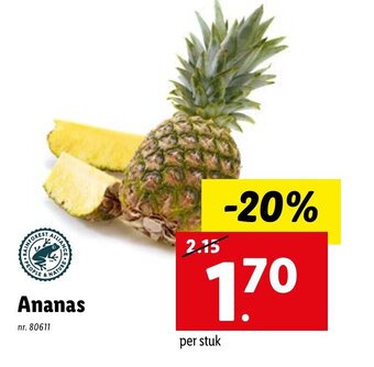 Lidl Ananas aanbieding
