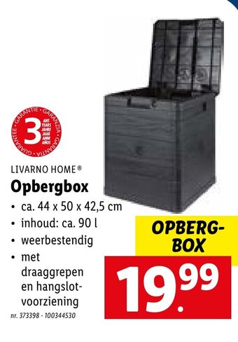 Lidl Opbergbox aanbieding