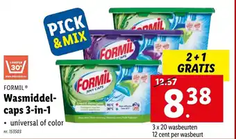 Lidl Wasmiddel- caps 3-in-1 aanbieding