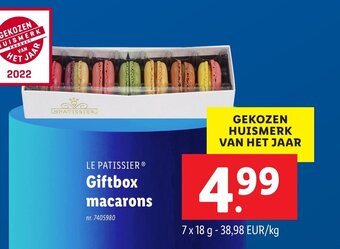 Lidl Giftbox macarons aanbieding