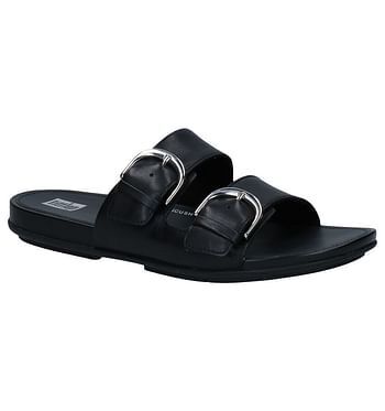 FitFlop Graccie Zwarte Slippers promotie bij Torfs