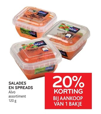 Alvo Salades En Spreads 120g aanbieding