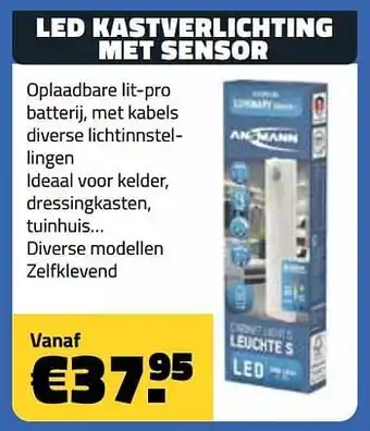 Bouwcenter Frans Vlaeminck Led kastverlichting met sensor aanbieding