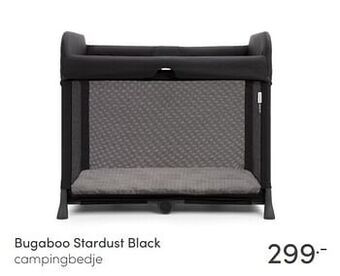 Baby & Tiener Bugaboo stardust black campingbedje aanbieding