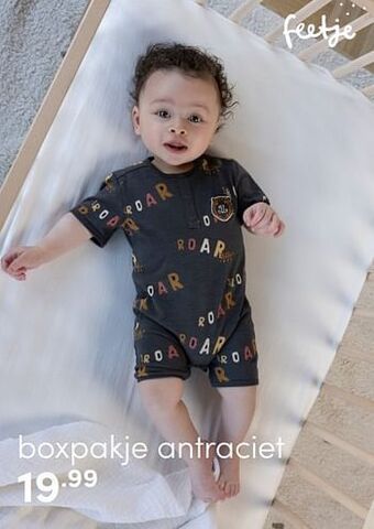 Baby & Tiener Feetje boxpakje antraciet aanbieding