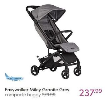 Baby & Tiener Easywalker miley granite grey compacte buggy aanbieding
