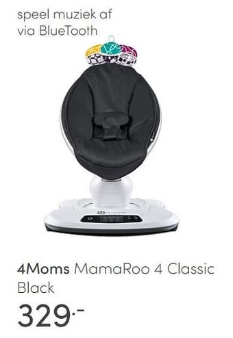 Baby & Tiener 4moms mamaroo 4 classic black aanbieding