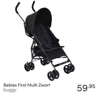 Baby & Tiener Bebies first multi zwart buggy aanbieding