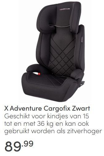 Baby & Tiener X adventure cargofix zwart aanbieding