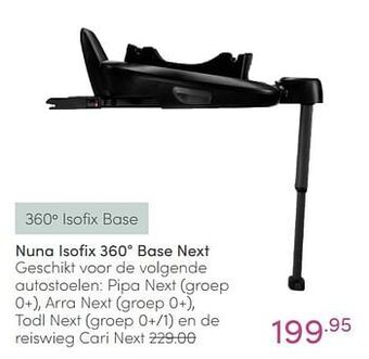 Baby & Tiener Nuna isofix 360° base next aanbieding