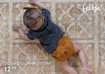 Baby & Tiener Feetje baby bloomer camel aanbieding