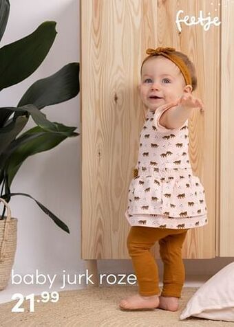 Baby & Tiener Feetje baby jurk roze aanbieding