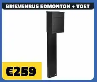 Bouwcenter Frans Vlaeminck Brievenbus edmonton + voet aanbieding