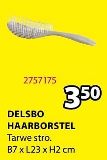 Jysk Delsbo haarborstel aanbieding