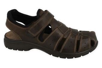 Berca Shoes Hush Puppies Sandaal Heren Sandaal Italo Shock Absorber - Bruin aanbieding