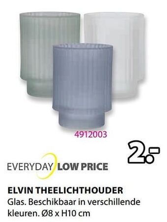 Jysk Elvin theelichthouder aanbieding