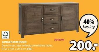 Jysk Jungen dressoir aanbieding