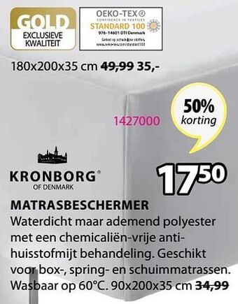 Jysk Matrasbeschermer aanbieding