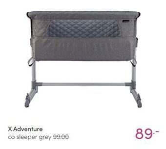 Baby & Tiener X adventure co sleeper grey aanbieding