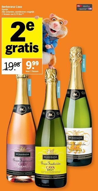 Albert Heijn Berberana cava spanje aanbieding