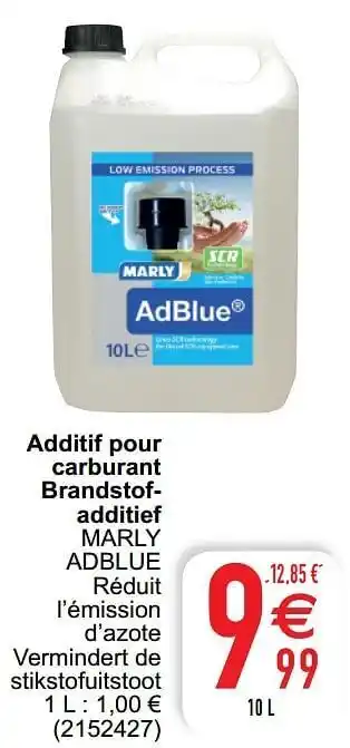 Cora Additif pour carburant brandstofadditief marly adblue aanbieding