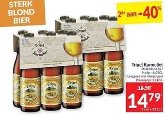 Tripel karmeliet sterk blond bier