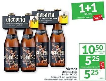 Intermarché Victoria sterk blond bier aanbieding