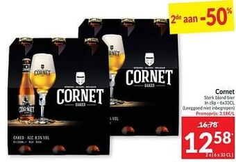 Intermarché Cornet sterk blond bier aanbieding