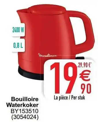 Cora Moulinex bouilloire waterkoker by153510 aanbieding