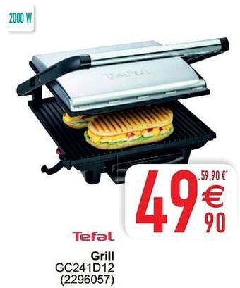 Cora Tefal grill gc241d12 aanbieding