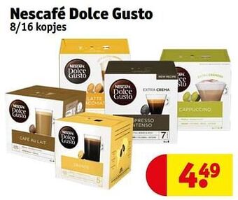 Kruidvat Nescafé dolce gusto aanbieding