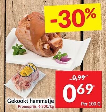 Intermarché Gekookt hammetje aanbieding