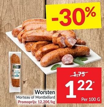 Intermarché Worsten morteau of montbéliard aanbieding
