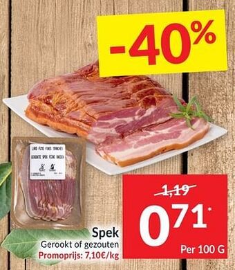 Intermarché Spek gerookt of gezouten aanbieding